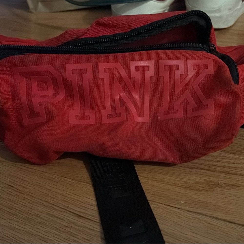 PINK Red Fanny Bag